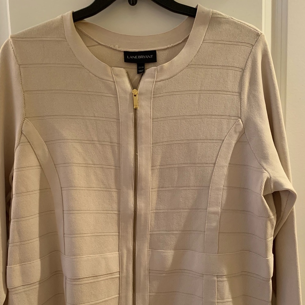Lane Bryant front zipper sweater. 22/24